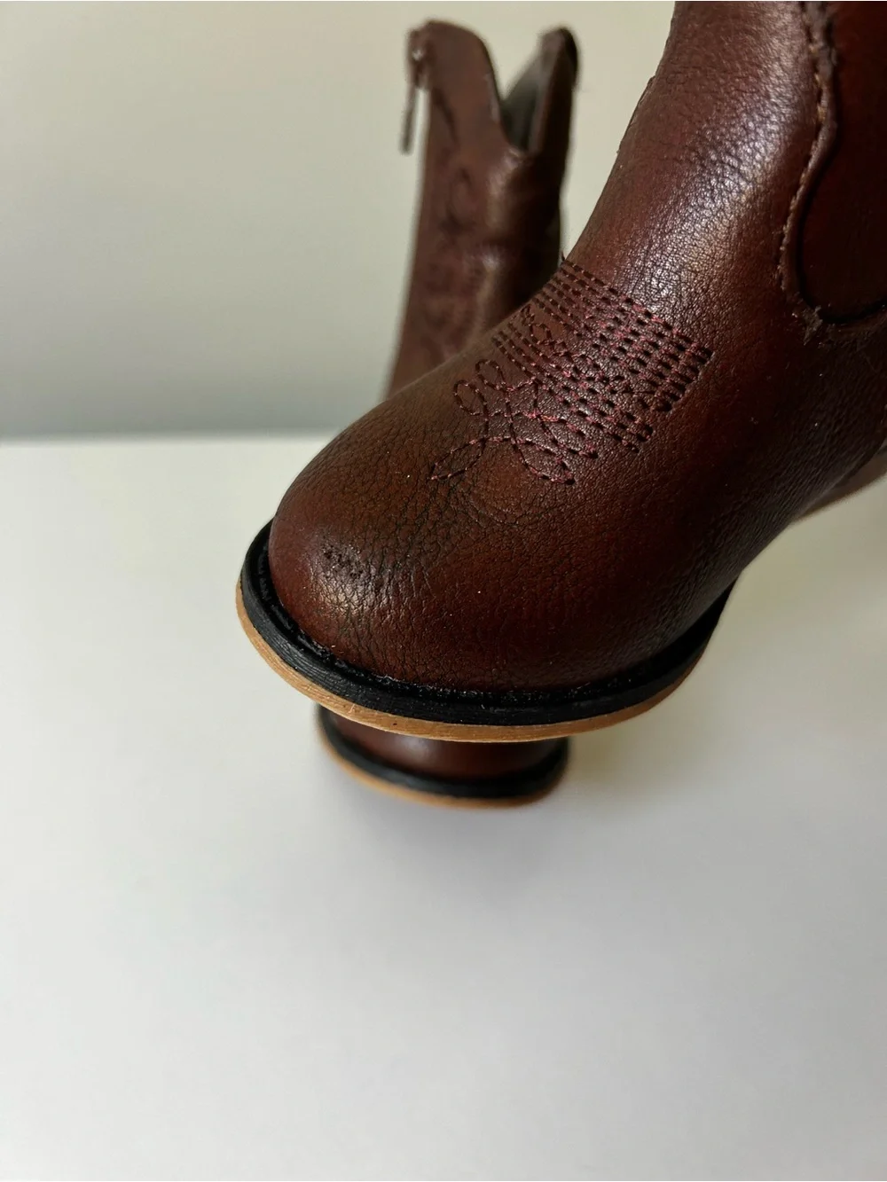 Cat & Jack girls Brown Cowboy Boots - Classic Western Style size 6T NEW
